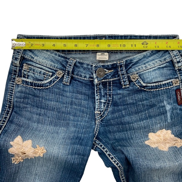 Silver Jeans‎ Co. Twisted Bootcut Low Rise Jeans Women's Size W27 L31 - Picture 11 of 13